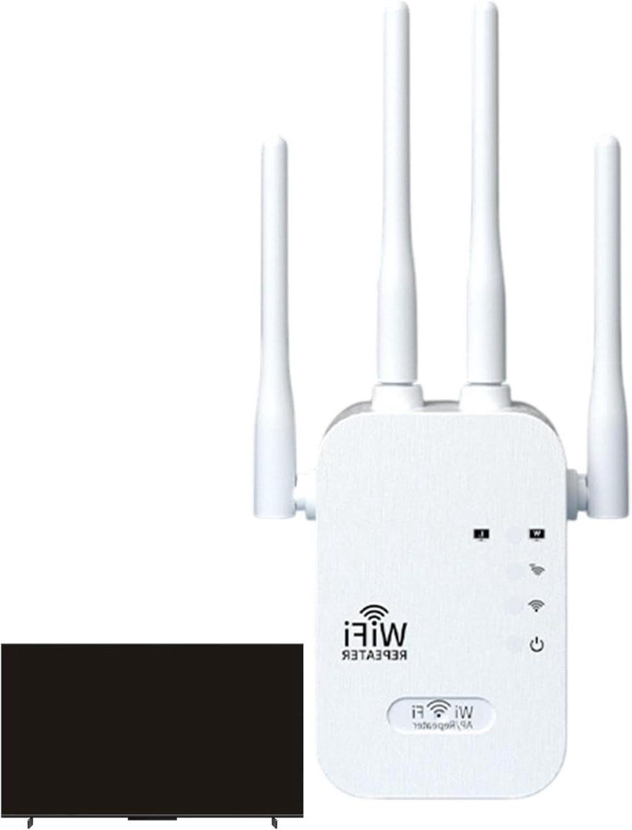 Wifi Extender - Internet Booster - Betere Dekking - Dual Band 1200 Mbps - 19 x 6 x 4 cm