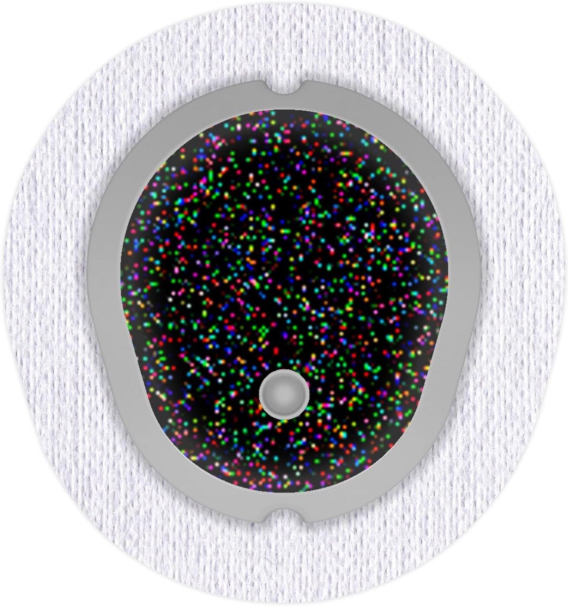 Sensor Stickers - Decoratie Covers - Persoonlijke Stijl - Gemaakt in Duitsland - 2 Stuks - Zwart