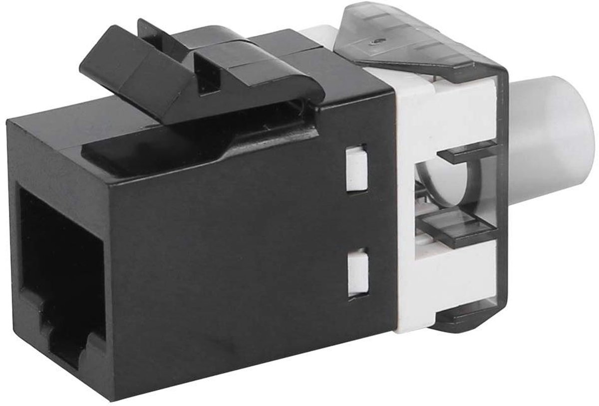 Netwerk Module - RJ45 Connector - Data Overdracht - 180 Graden Hoek - 3 Stuks - Grijs