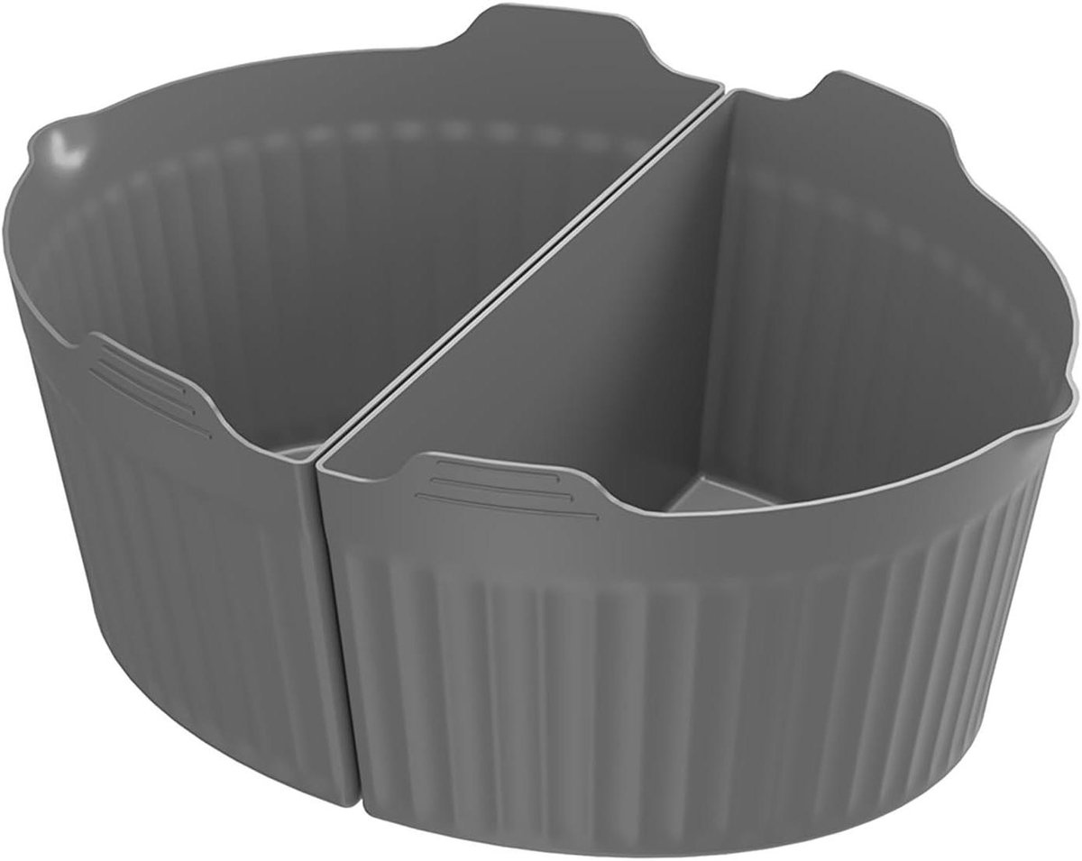 Slowcooker Voeringen - Siliconen Liners - Maaltijden Bereiden - Herbruikbaar en Lekvrij - 6-8 Liter - Grijs