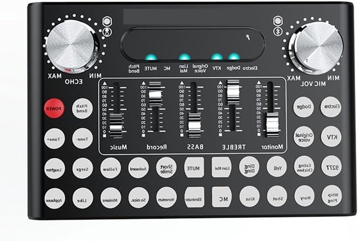 DJ Controller - Stemwisselaar Mixer - Muziek Maken - Universele Compatibiliteit - 17 cm - Zwart