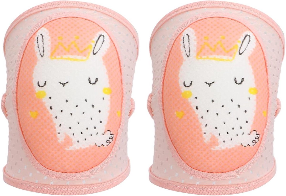 Baby Kniebeschermers - Kruipbeschermers Peuters - Baby's Beschermen - Meerlaagse Vulling - 26.5 x 13.5 cm - Grijs