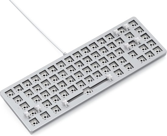 Mechanisch Toetsenbordframe - Compact Frame - Gaming Setup - Hot-swappable Switches - 65% Layout - Wit — afbeelding 2