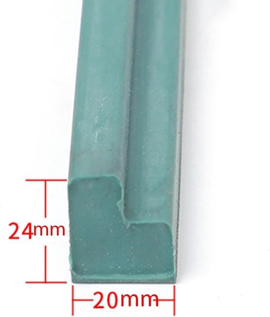 Rubberen Strip Biljarttafel - Bumpers Kussen - Pooltafel Onderhoud - Superieure Elasticiteit - 125 meter - Groen — afbeelding 5