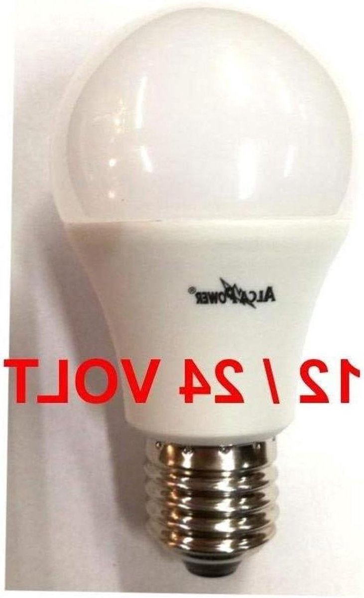 LED Lamp - Gloeilamp Lichtbron - Off-Grid Verlichting - Laag Voltage - E27 10W - Warm Wit