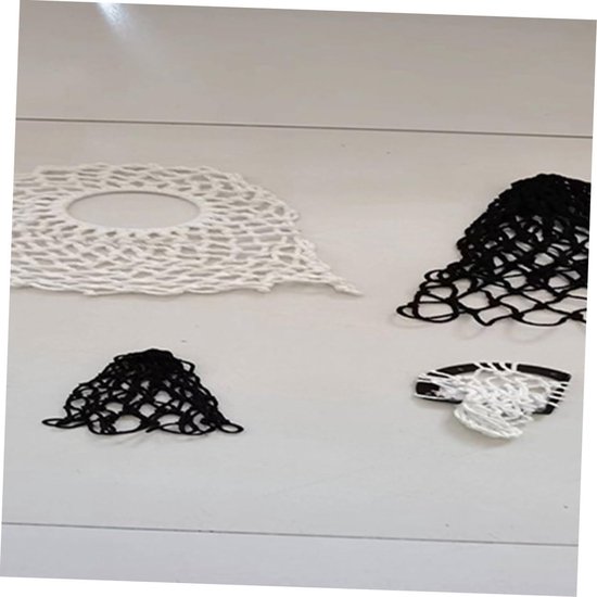 Pooltafel Netjes - Biljart Zakken - Bal Opvang - Katoenen Draad - 32x10cm - Zwart — afbeelding 3