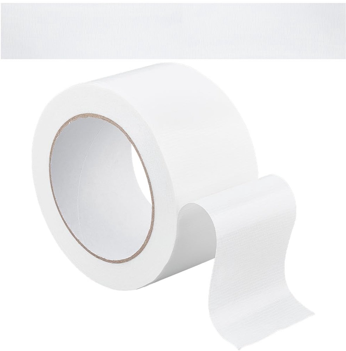 Dailygoody - Reparatietape - Waterdicht - 20 m x 60 mm - Witte stoffen band - Voor knutselen en reparatie - Geschikt voor leidingen en boekenkast