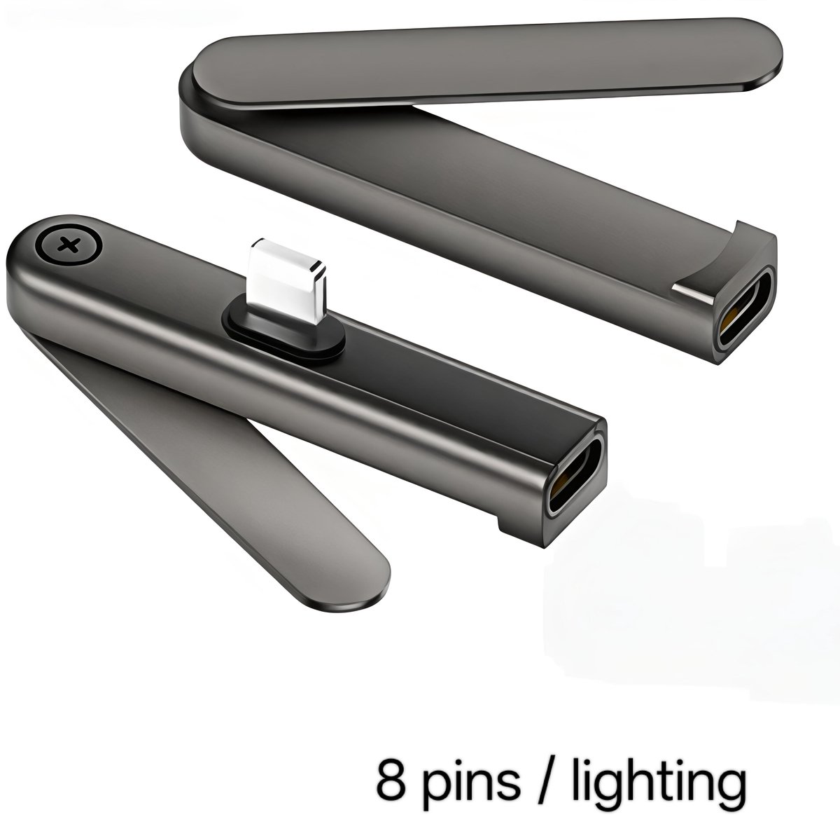 Inklapbare telefoonstandaard | 8-Pin / Lightning Lader | Tot 240W laadadapter | Snel lader mogelijk | Comfortabel vliegen | Vliegtuig stand | Compact opladen | Opladen en kijken tegelijk