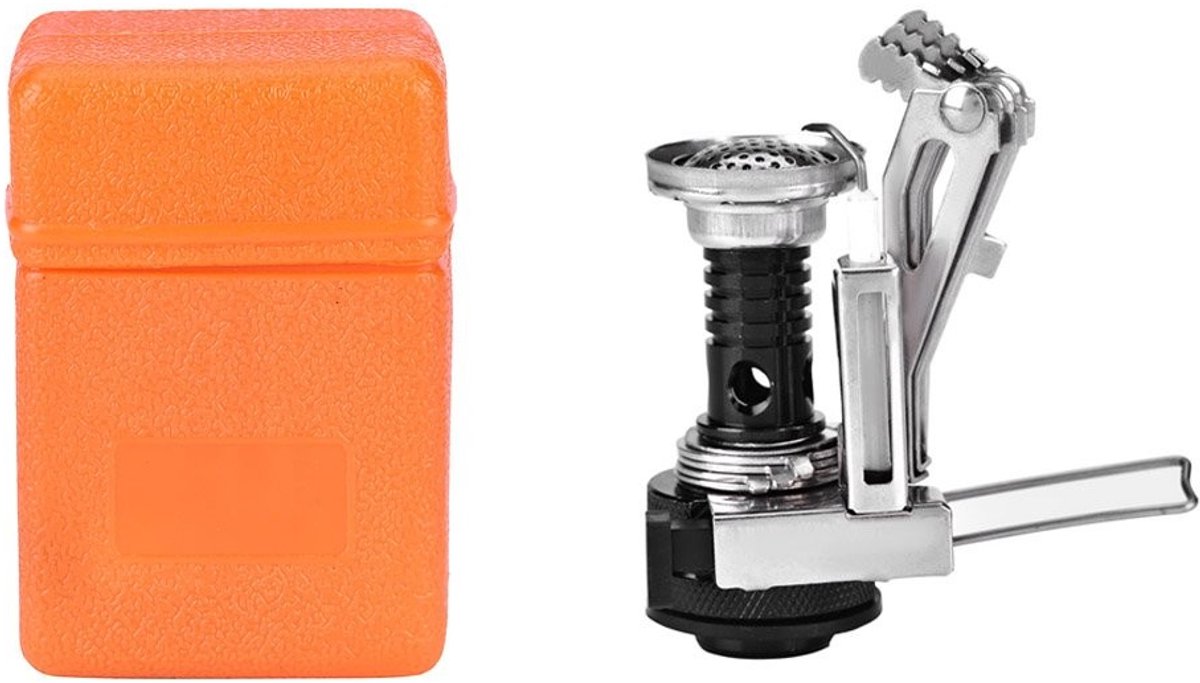 Dailygoody - Camping Gasfornuis - Draagbare Mini Brandstofbrander - Lichtgewicht en Compact - Zwart - Ideaal voor Outdoor Activiteiten - Perfect voor ...