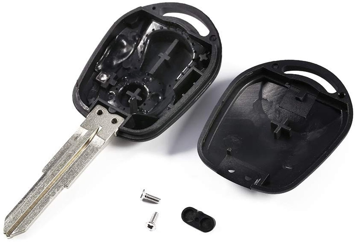 Dailygoody - Sleutel Shell - Afstandsbediening Sleutel Cover - Vervangend - Zwart - Geschikt voor SSANGYONG - Accessoire voor Auto Sleutel - 2 Knoppen