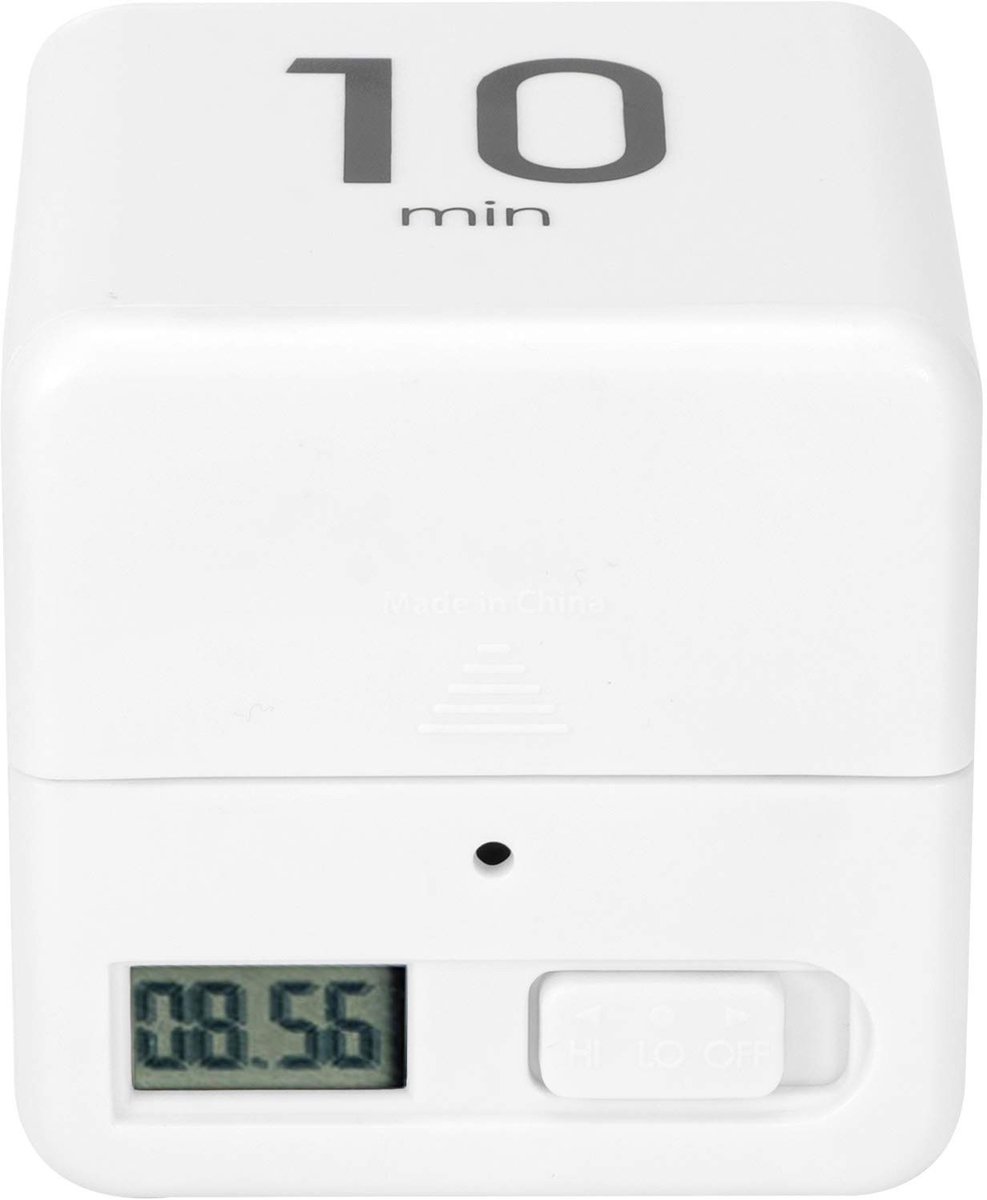 Dailygoody - Sensor Timer - Time Management - Cube Countdown Timer - Rood - Keukentimer - Geschikt voor leren en sporten - 1-3-5-10 minuten