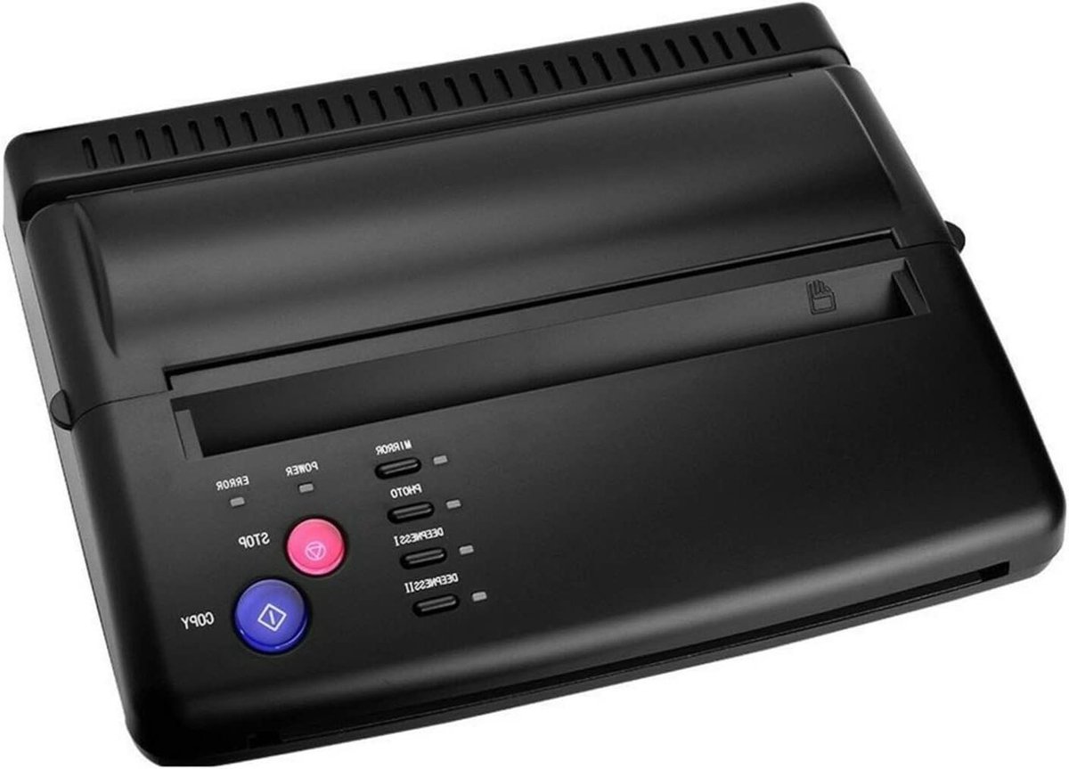 Tattoo Transfer Machine - Stencil Maker Copier - Tattoo Ontwerpen Kopiëren - Snelle & Vloeiende Overdracht - A4 A5 Formaat