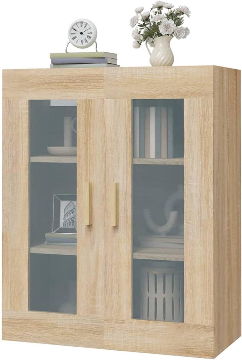Wandkast - Opbergkast Bijzetkast - Ruimte Creëren - Vochtbestendig Multiplex - 695 x 34 x 90 cm - Eiken Sonoma