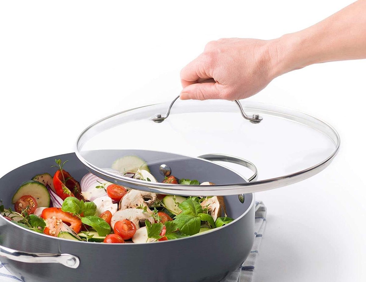 Glazen Pannendeksel - Universeel Deksel - Koken - Gehard Glas - 30 cm - Transparant
