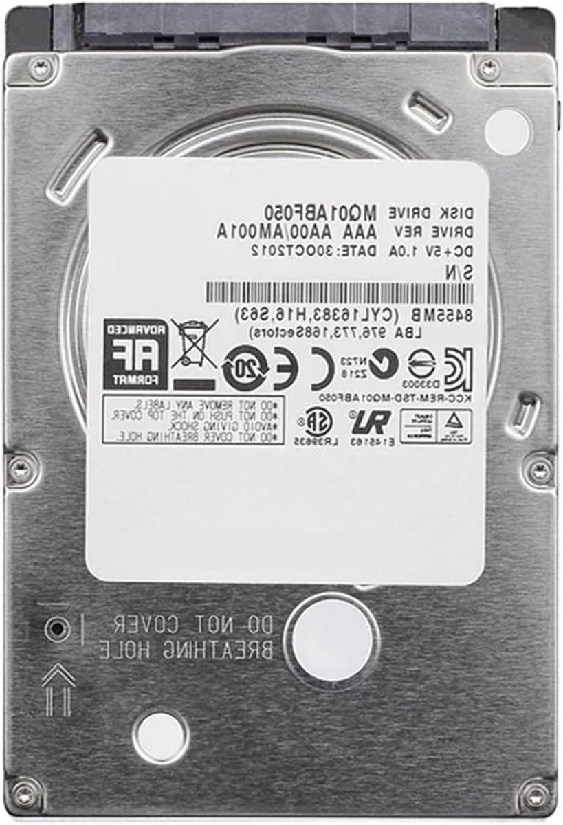Interne Harde Schijf - HDD Laptop - Opslag Uitbreiden - 2.5 inch Formaat - 1000 GB - Zilver