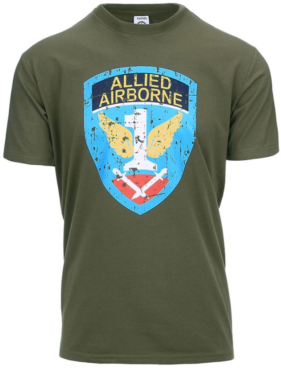 Fostex Garments T-shirt Allied Airborne Groen
