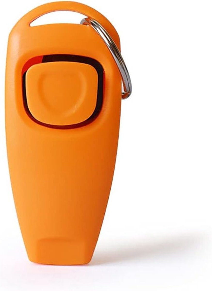 2 in 1 Honden Clicker en Fluitje, Effectieve Training Clicker voor Honden en Katten, Perfect voor Puppy Training en Gedragstimulatie - Oranje 1PCS