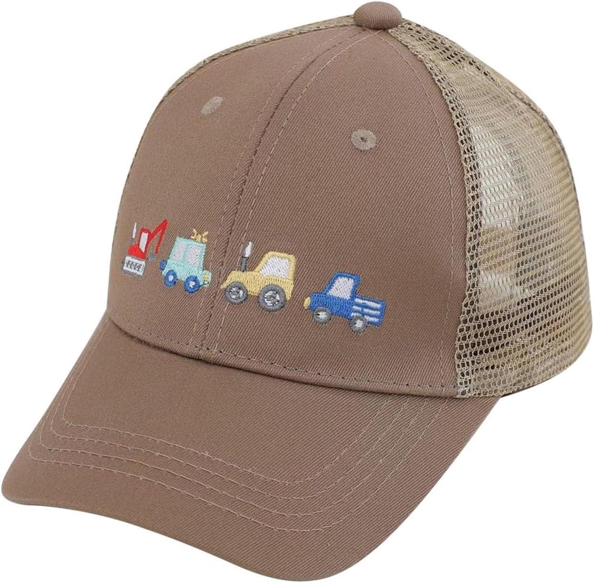 Kinder Pet Cap - Baby Pet Cap - Bescherming tegen Zon - Cartoon Auto Print - Verstelbaar - Blauw