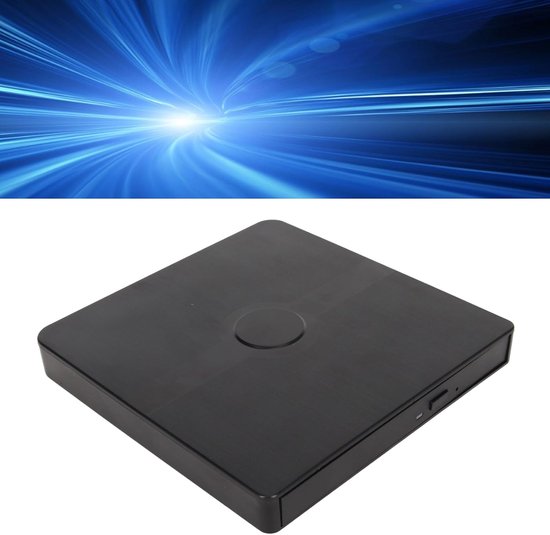 Externe DVD Brander - DVD Writer Recorder - Bestanden Branden - Dubbele Interface - 15 x 15 x 3 cm — afbeelding 2