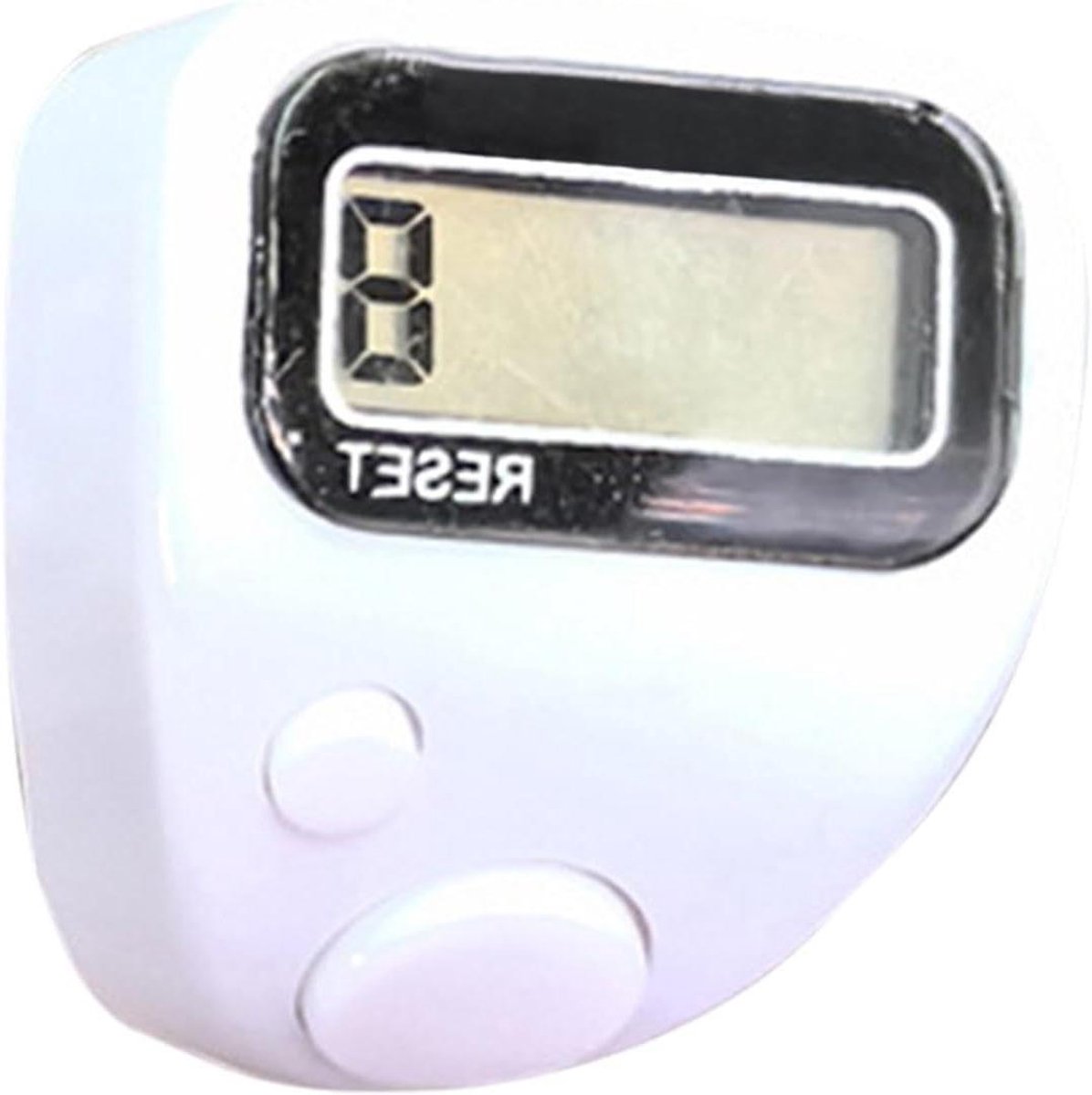 Klikteller Vingerteller - Handteller Geruisloos - Nauwkeurig Tellen - Snelle Reset Functie - 2.6 x 3 x 3.1 cm - Wit