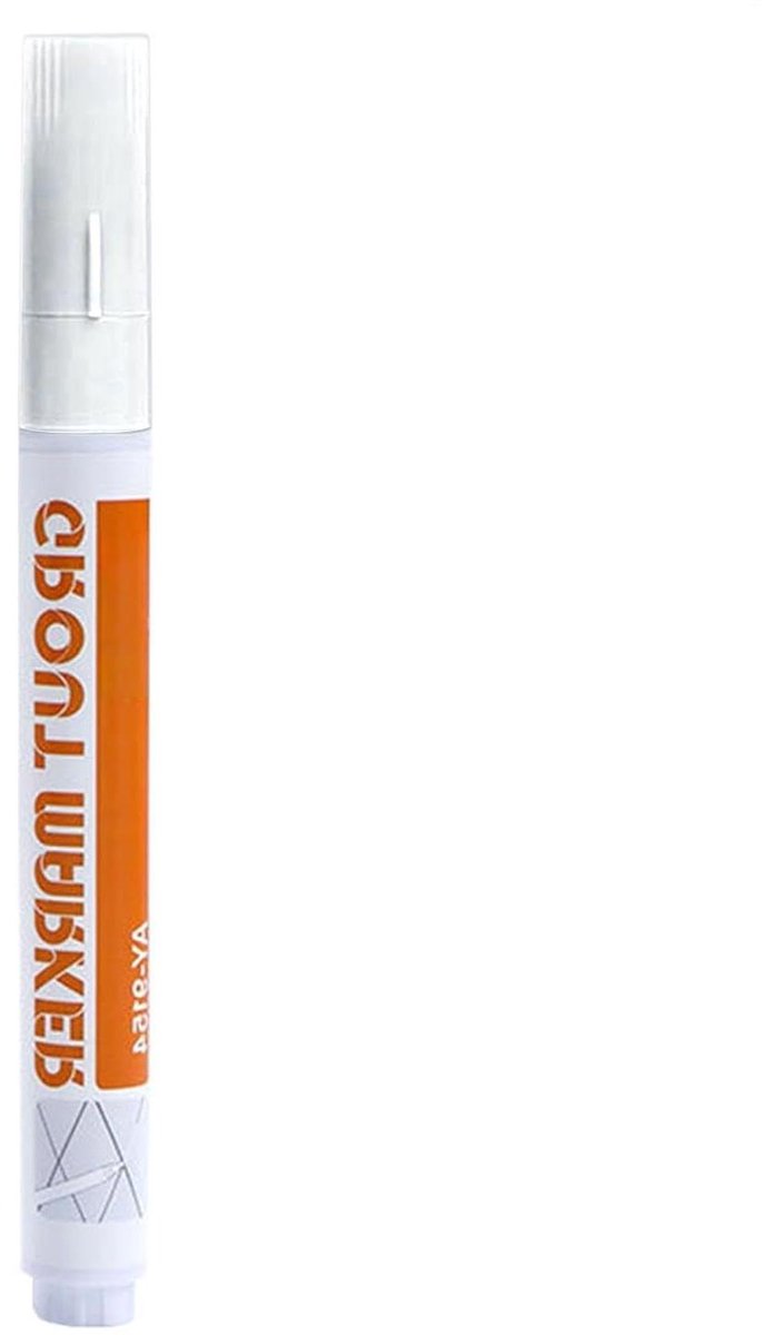Voegverf Pen - Tegel Reparatie Stift - Voegen Opfrissen - Sneldrogende Formule - 14 cm Lengte - Wit