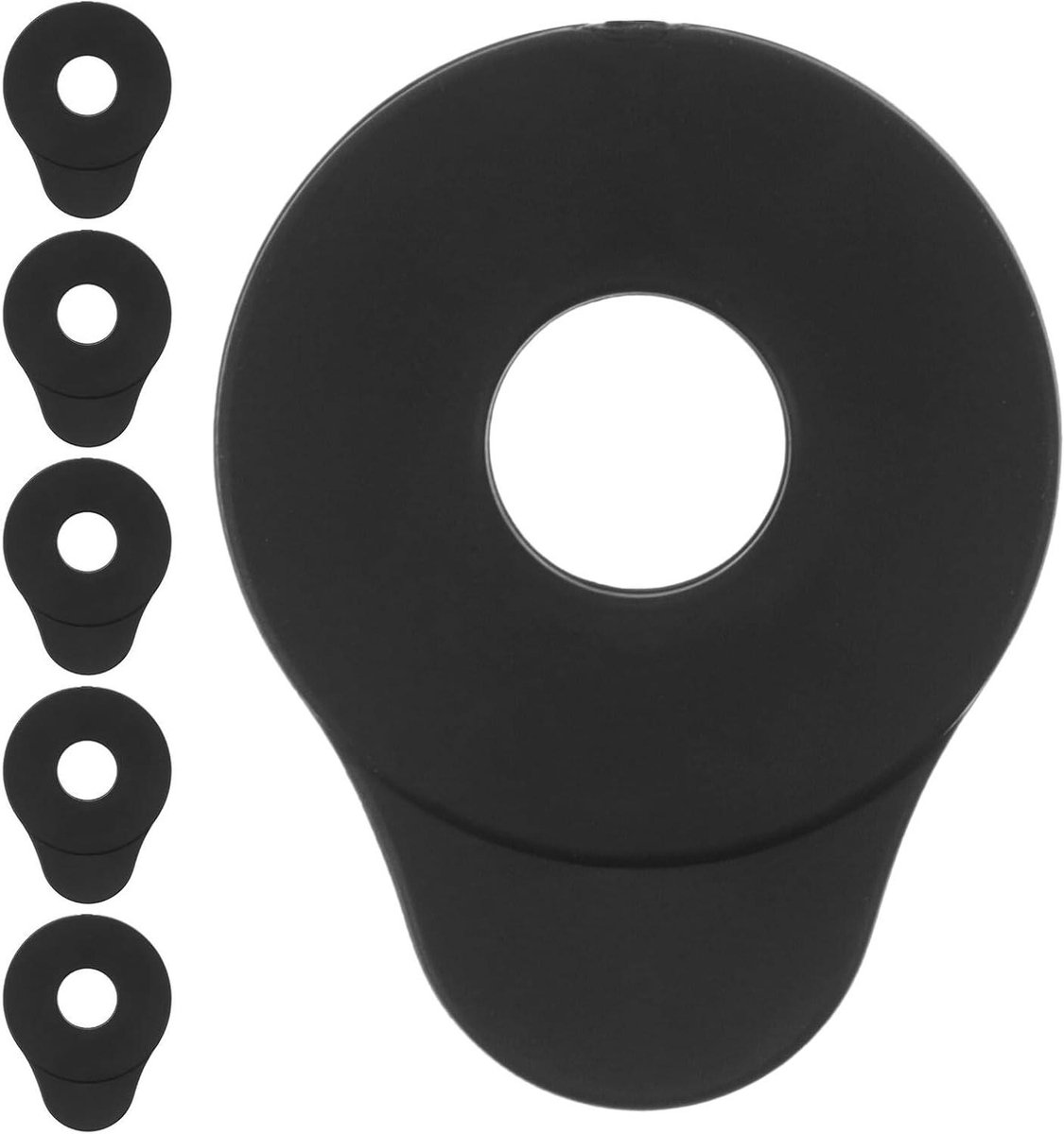 Gitaarbandsloten - Strap locks - Gitaar Beveiligen - Antislip Siliconen - 6 Stuks - Zwart