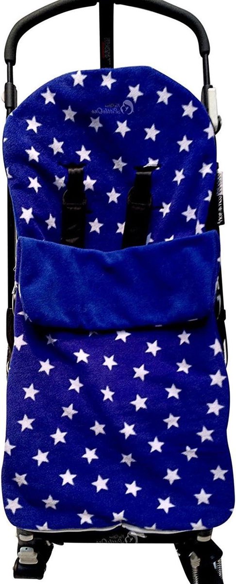 Voetenzak Kinderwagen - Baby slaapzak - Warmte Baby - Universele Pasvorm - 43 x 30 x 9 cm - Blauw Sterren
