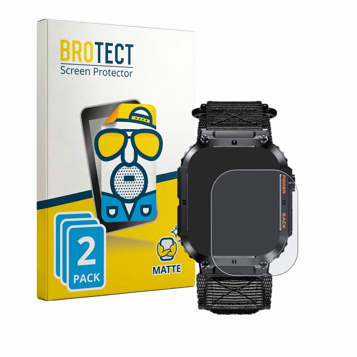 BROTECT - Screenprotector voor Megalith K57PRO - Folie Beschermfolie matte 2 Stuks