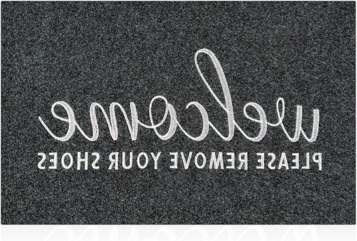 Grote Welkom Mat voor Voordeur - Antislip Deurmat 90x60cm, Vuilopname, Gemakkelijk Schoon