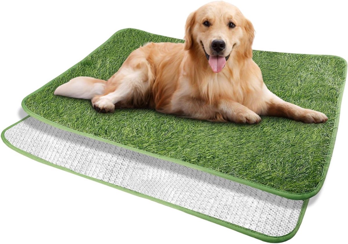 Kunstgras Puppy Toilet 50 x 70 cm - Wasbare Training Mat voor Honden, Waterdicht en Ideaal voor Binnengebruik