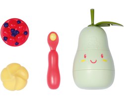 BABY born Interactieve voedingsset met geluidsfunctie: voedingsset met kom, inlegvellen en lepel voor poppen van 36 cm en 43 cm