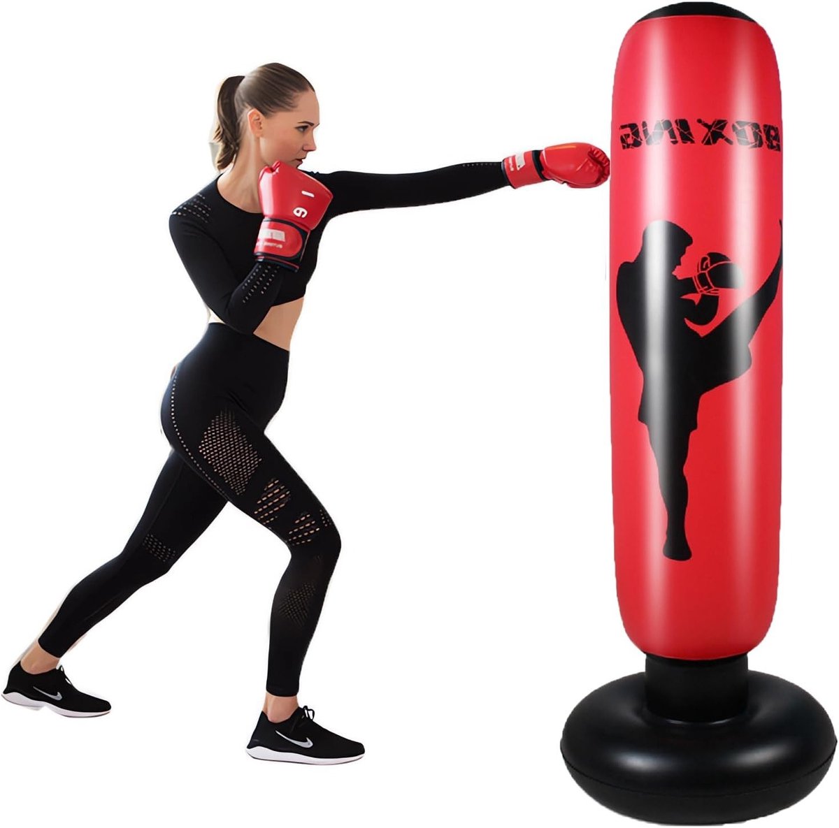 Vrijstaande Bokszak voor MMA, Muay Thai en Kickboksen - Stevige Trainingszak met Stand voor Volwassenen en Tieners
