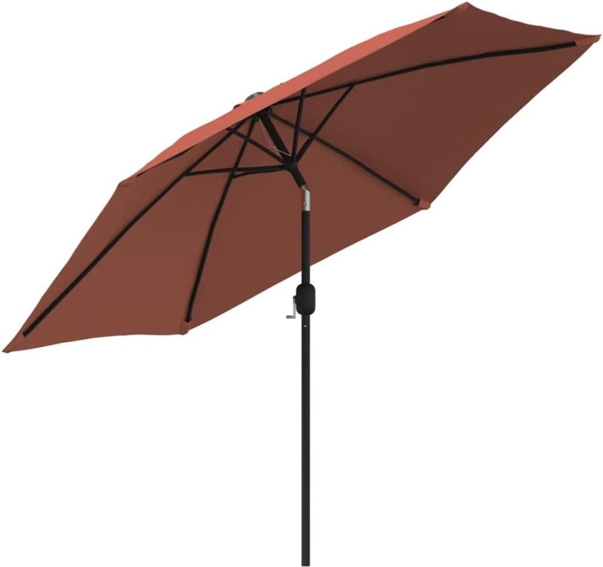 Tuinparasol - Parasol voor buiten - Schaduw creëren - Met zwengelsysteem - 300 cm - Zwart