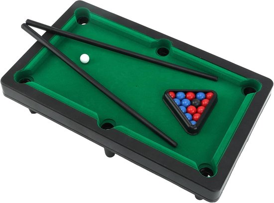 Mini Pooltafel - Biljartspel Set - Familie Plezier - Compact Formaat - 314 x 188 x 8 cm - Multicolor van mini — afbeelding 5