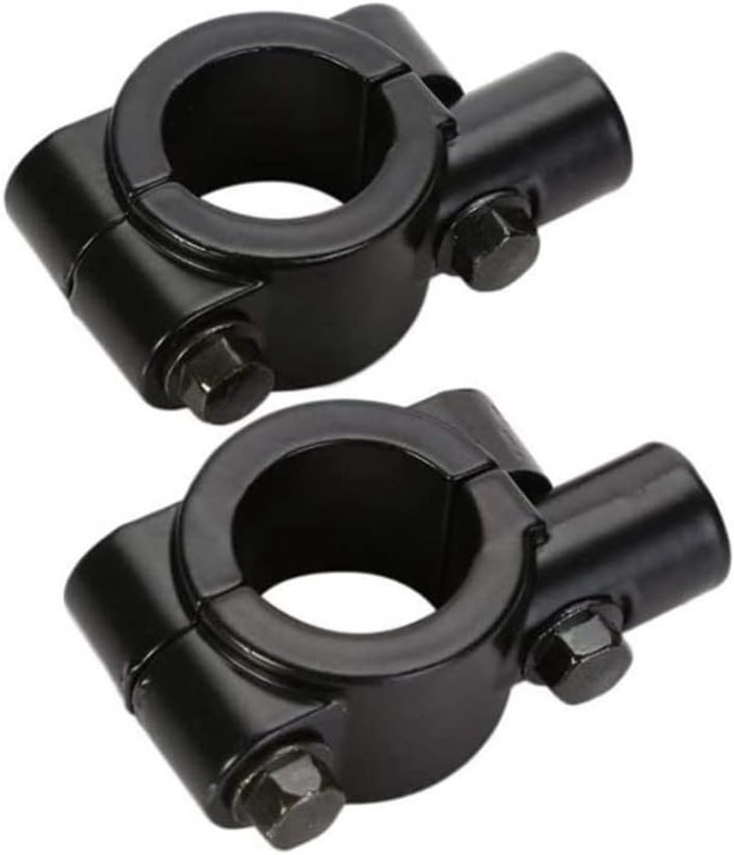 Universele 7/8 Inch Handvat Spiegel Houder voor Motorfietsen - Stabiele Bevestiging en Verstelbare Hoek