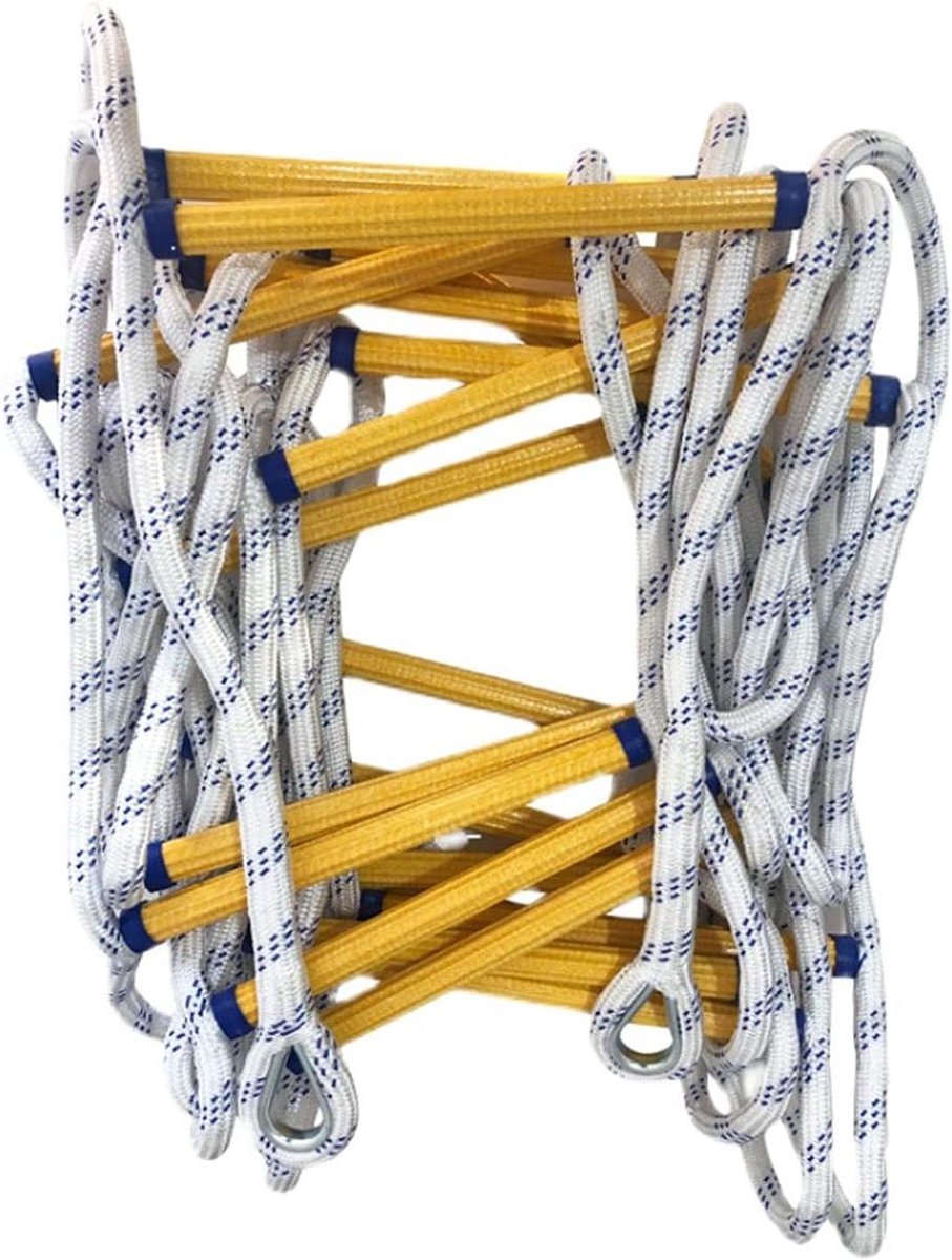 Touwladder - Vluchtladder - Snelle Evacuatie - Antislip Sporten - 6 Meter - Niet gespecificeerd