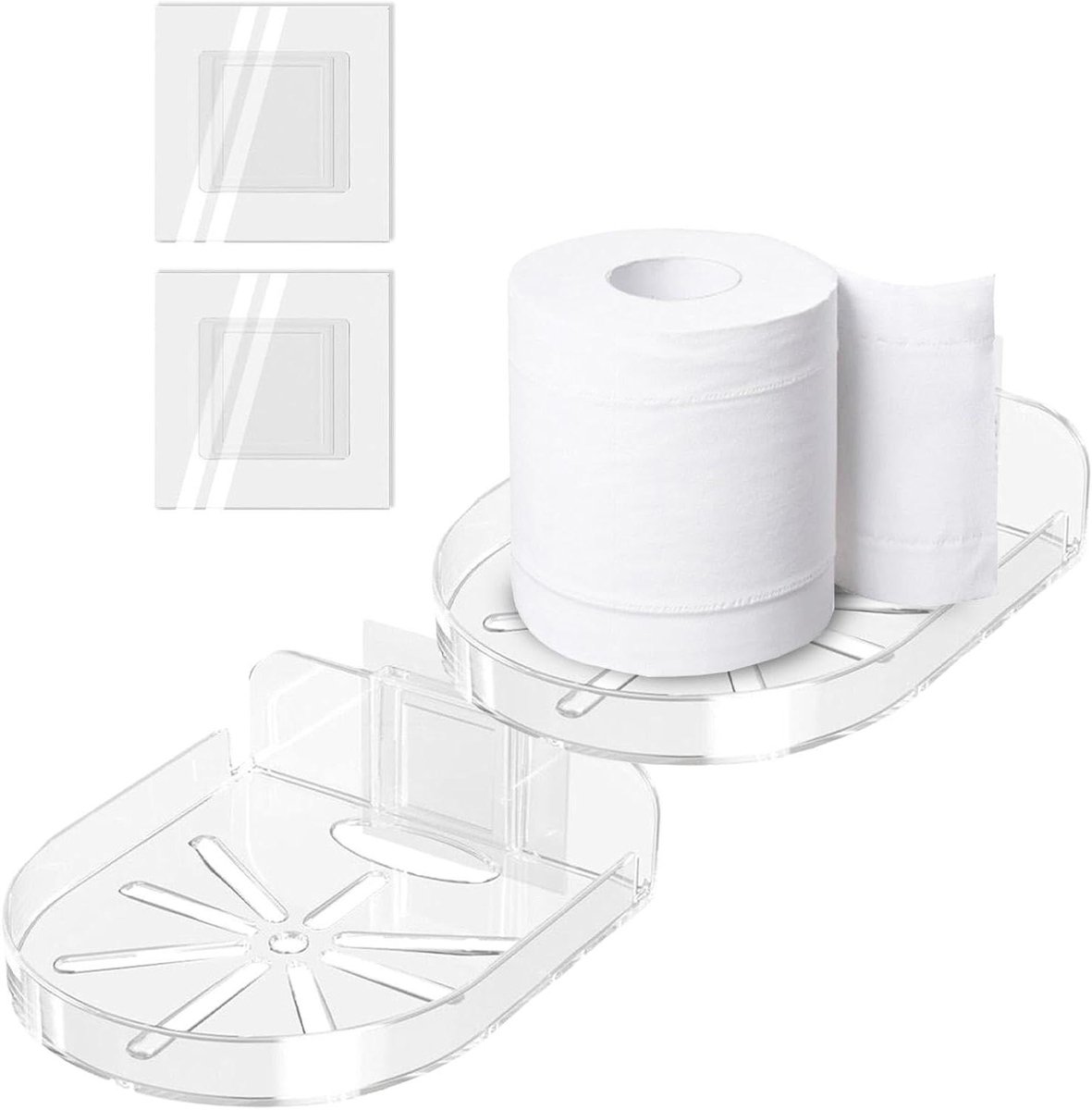 Camera Wandhouder - Bevestiging Monitor - Eenvoudige Installatie - Geen Boren Nodig - 12 x 9.5 cm - Transparant
