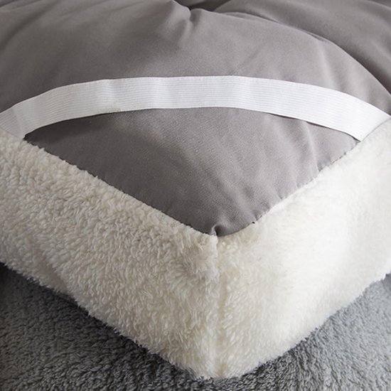 Japanse Matras - Oprolbare Vloerbedding - Comfortabel Slapen - Traagschuim Ondersteuning - 90 x 200 cm - Wit — afbeelding 4
