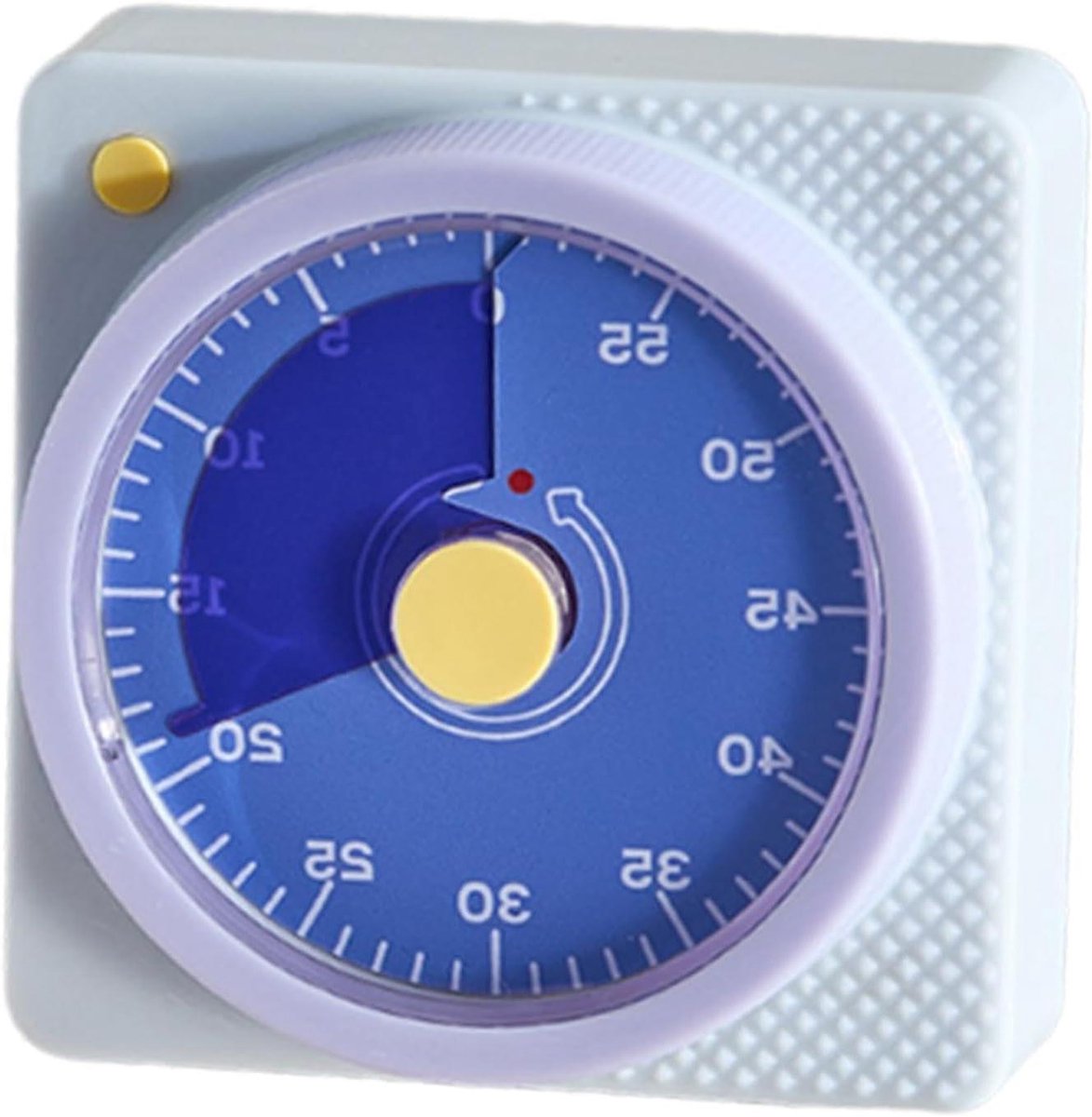 Magnetische Timer - Visuele Klok - Keuken Tijdmeting - Stille Werking - 60 Minuten - Paars
