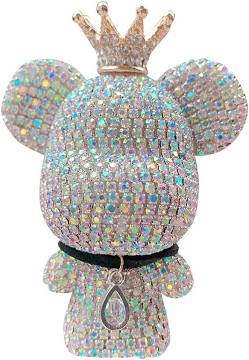 Rhinestone Beer Auto Luchtverfrisser - Decoratief Accessoire voor Auto Interieur - Geurverspreider met Passieve Diffusie en Langdurige Frisse Geur