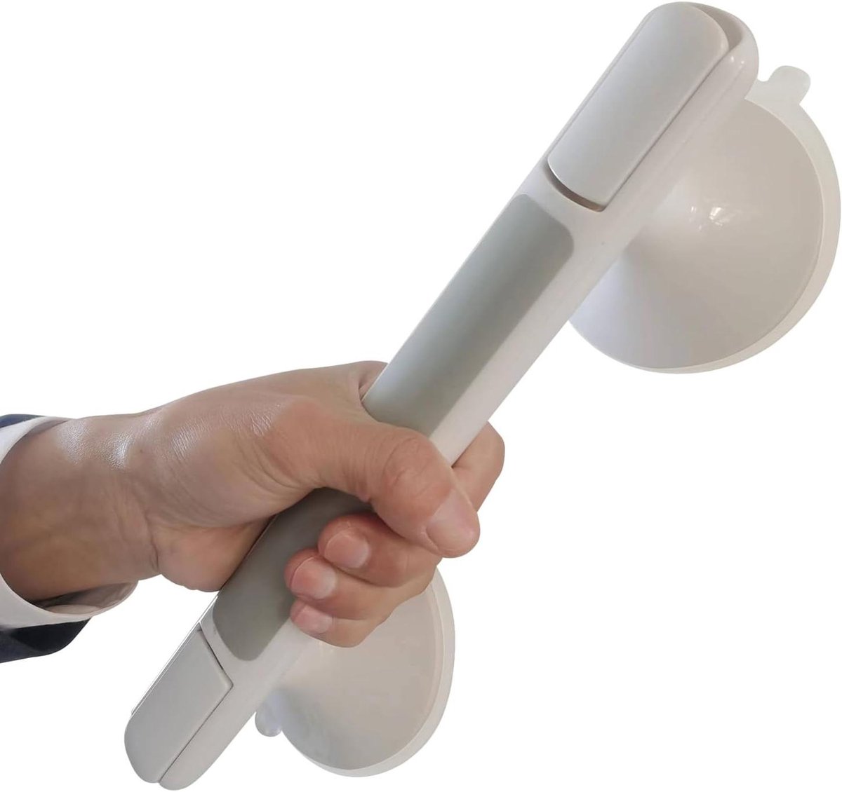 Badkamergrepen - Veiligheidshandgreep - Veilig Douchen - Sterke Zuignappen - 31 cm - Wit