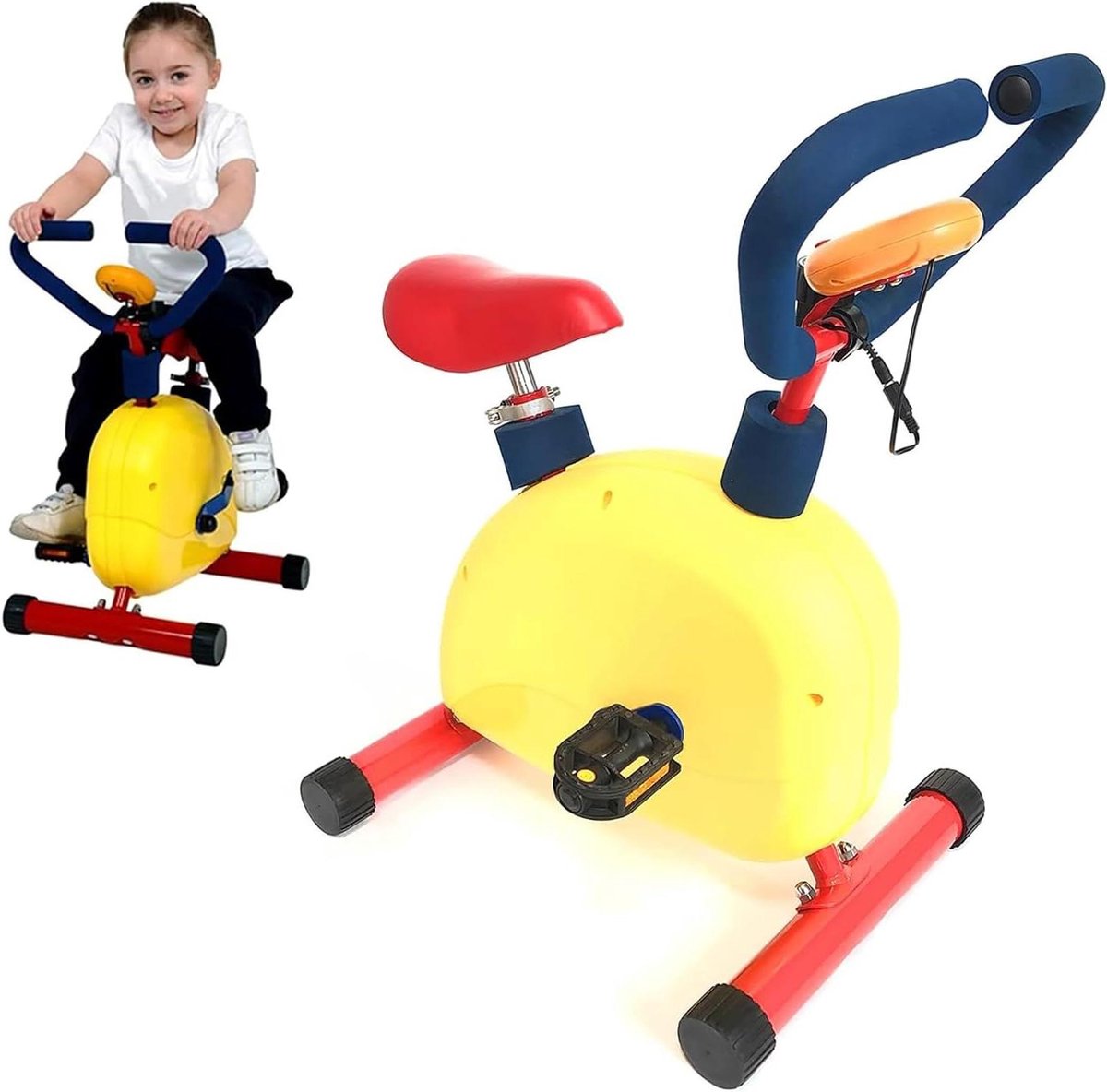 Kinder Oefen Fiets - Indoor Fitness - Actieve Spelletjes - Verstelbare Zitting - 55 x 35 x 70cm - Niet gespecificeerd