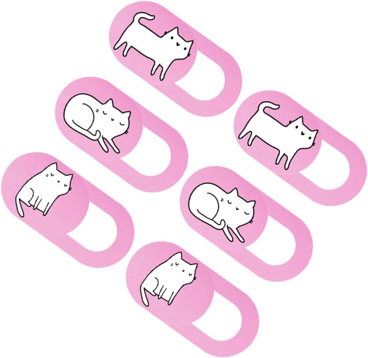 Webcam Covers - Privacy Beschermers - Privacy Beveiligen - Dun en Lichtgewicht - 6 Stuks - Roze