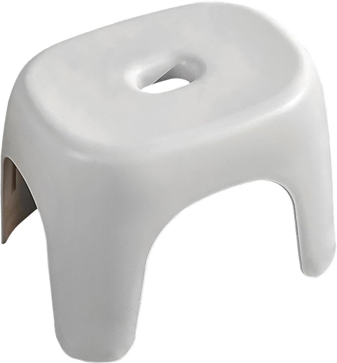 Lage kruk - Hulpje - Zelfstandigheid vergroten - Stabiel antislip - 26.8 x 39.8 x 26.8 cm - Wit