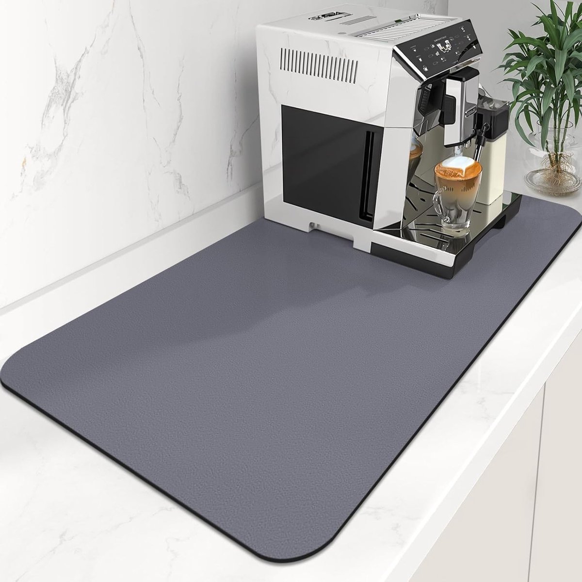 Absorberende Keukenmat 60 x 50 cm - Ideaal voor Koffiezetter en Afvoer, Antislip en Sneldrogend
