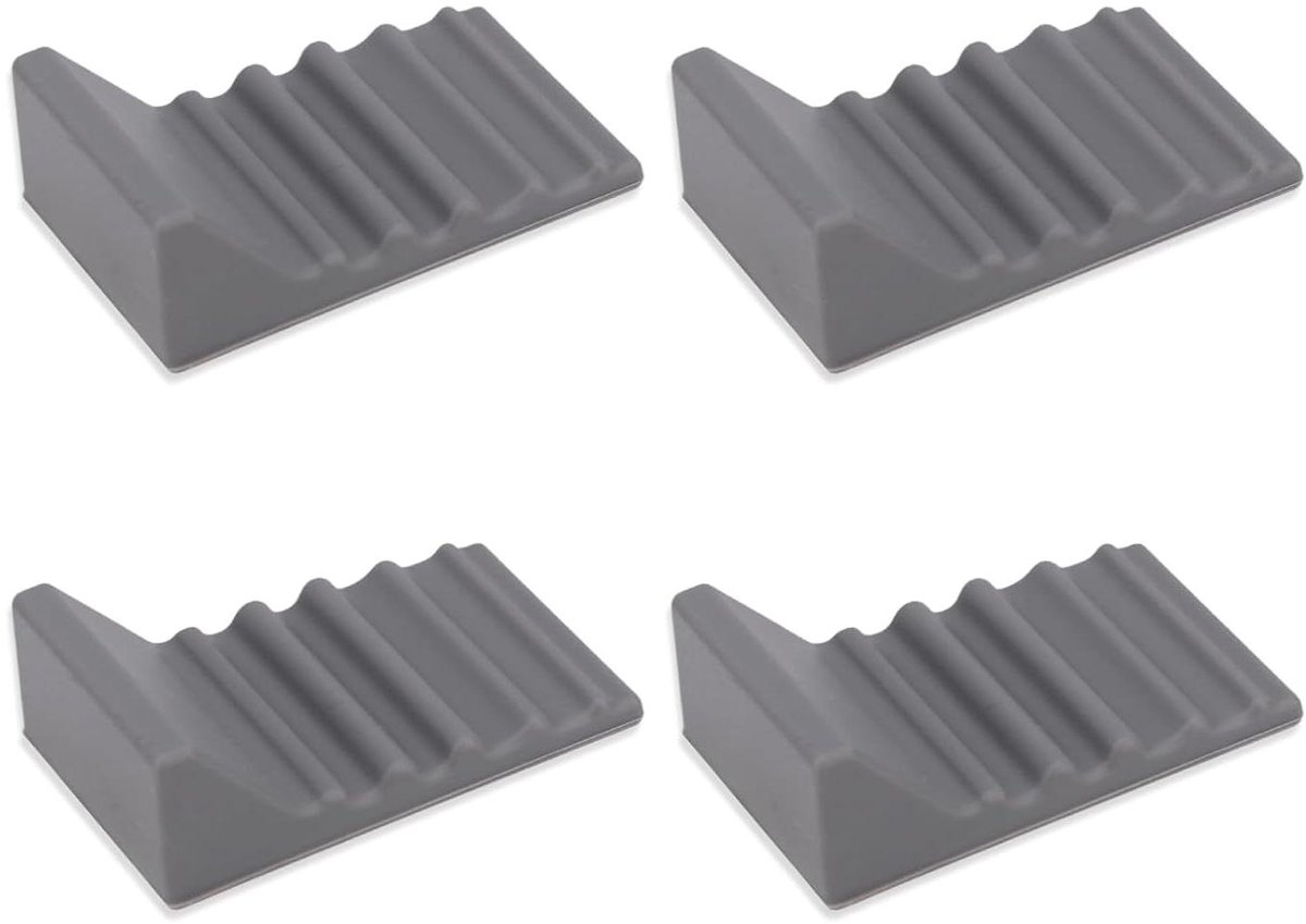 Prullenbak Muurbeschermers - Stootkussens - Bescherming Muren - Zelfklevend - 4 Stuks - Grijs