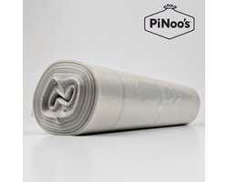 Transparante Vuilniszakken 400 Liter | 2 rollen à 7 zakken - Sluitlint | LDPE-plastic | T42 | 100×200 cm – Inzamelzakken 70+(2x15)x200 cm, Alternatief knapzak 400 liter, Doorzichtige afvalzakken 400L (10020001142)