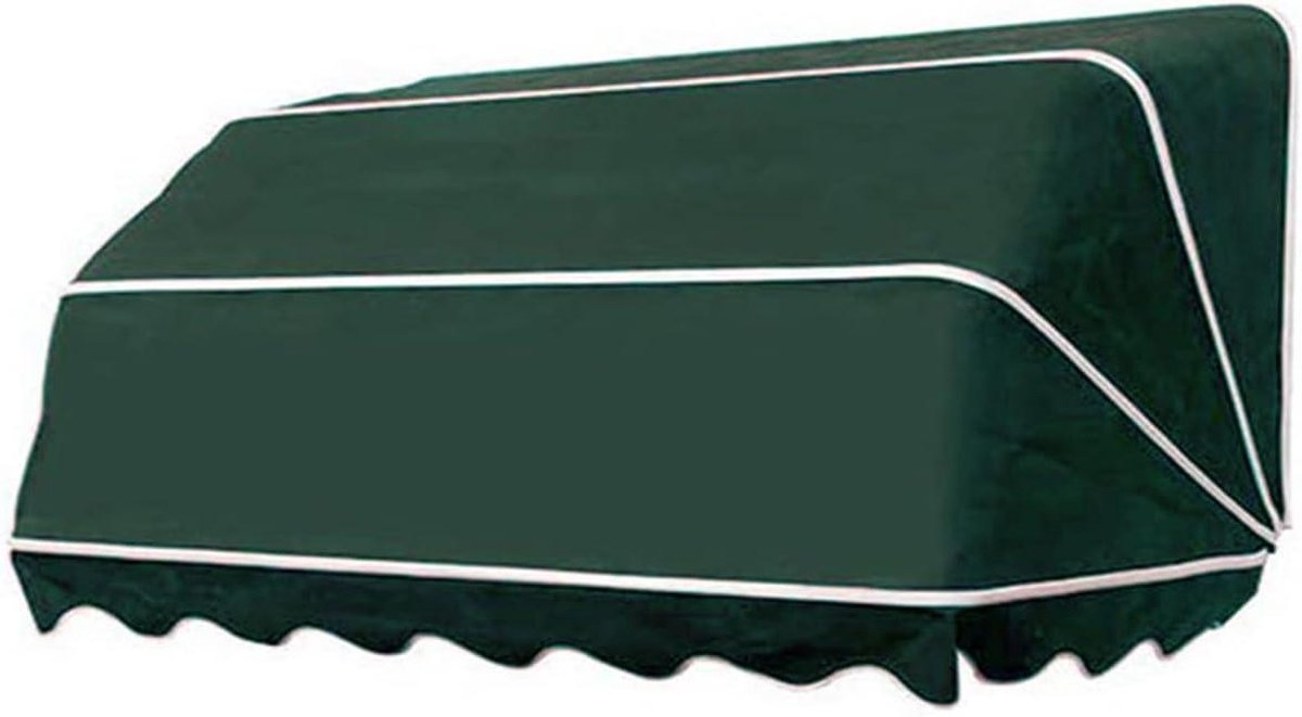 Venster Luifel - Terras Overkapping - Zon en Regen - Opvouwbaar Ontwerp - 135x60x60 cm - Groen