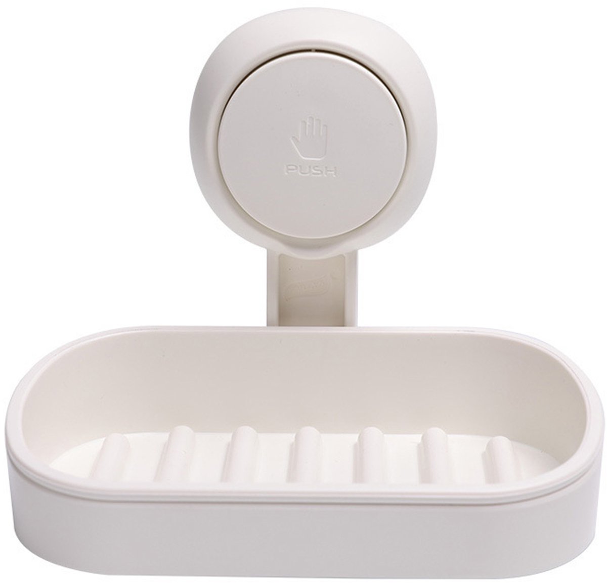 carmdering - Zeephouder - Zeepbakje - Muurbevestiging - Sterke Zuignap - Uitneembaar Lade - ABS en TPE - Waterafstotend Design - Snelle Installatie Zonder Boren - 1 Stuk