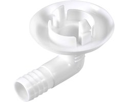 Aansluitstuk voor afvoerslang van airconditioning (elleboogstuk) voor mini-split airco's en raamairco's, 30 mm, 1 stuk